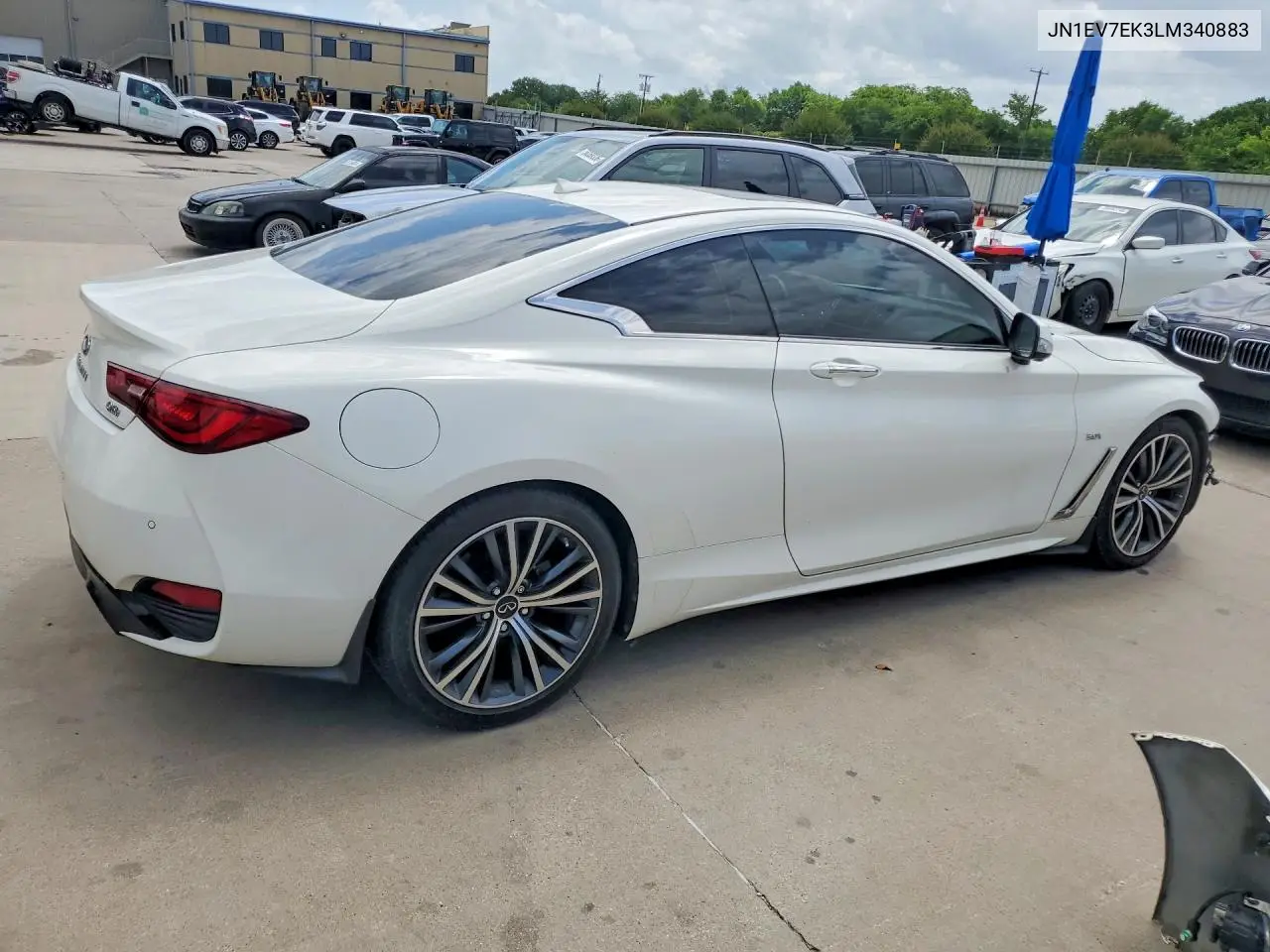 2020 Infiniti Q60 3.0T Luxe VIN: JN1EV7EK3LM340883 Lot: 56288846