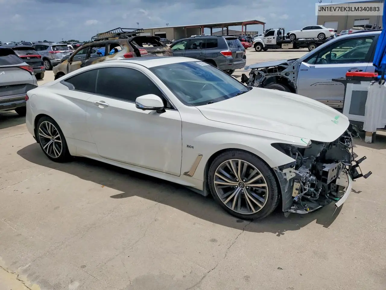 2020 Infiniti Q60 3.0T Luxe VIN: JN1EV7EK3LM340883 Lot: 56288846