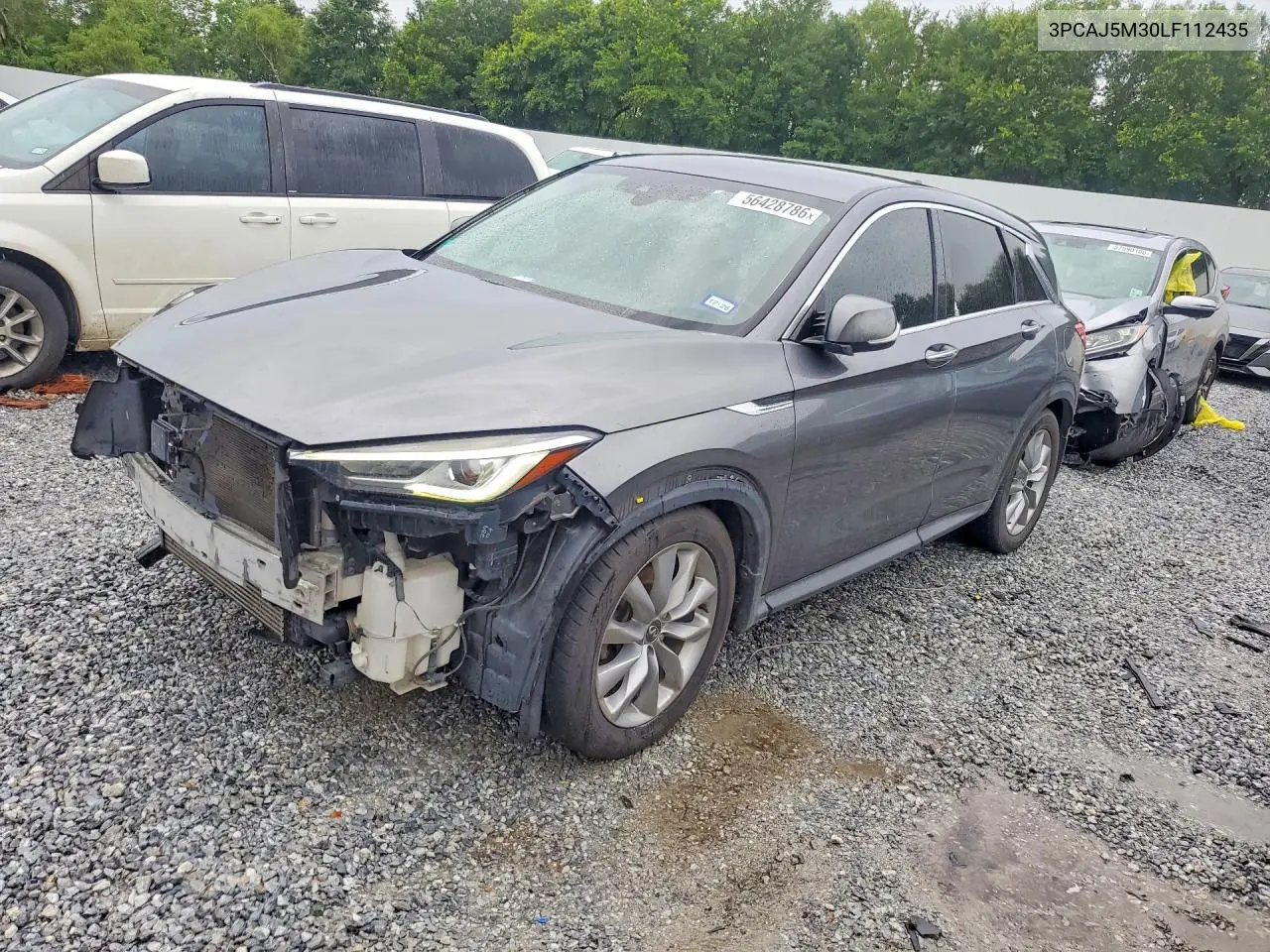2020 Infiniti Qx50 Pure VIN: 3PCAJ5M30LF112435 Lot: 56428786