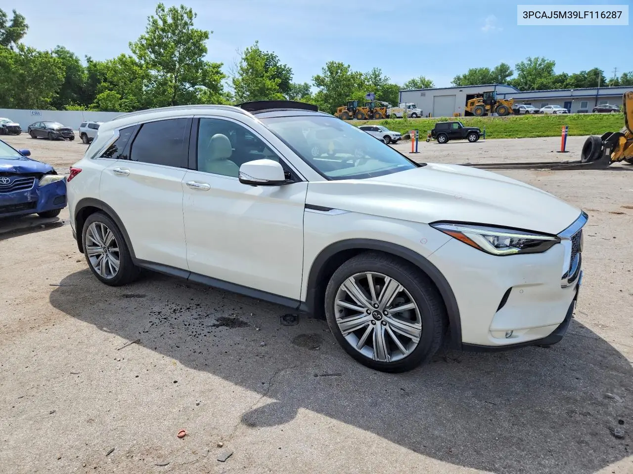 2020 Infiniti Qx50 Sensory VIN: 3PCAJ5M39LF116287 Lot: 56691276