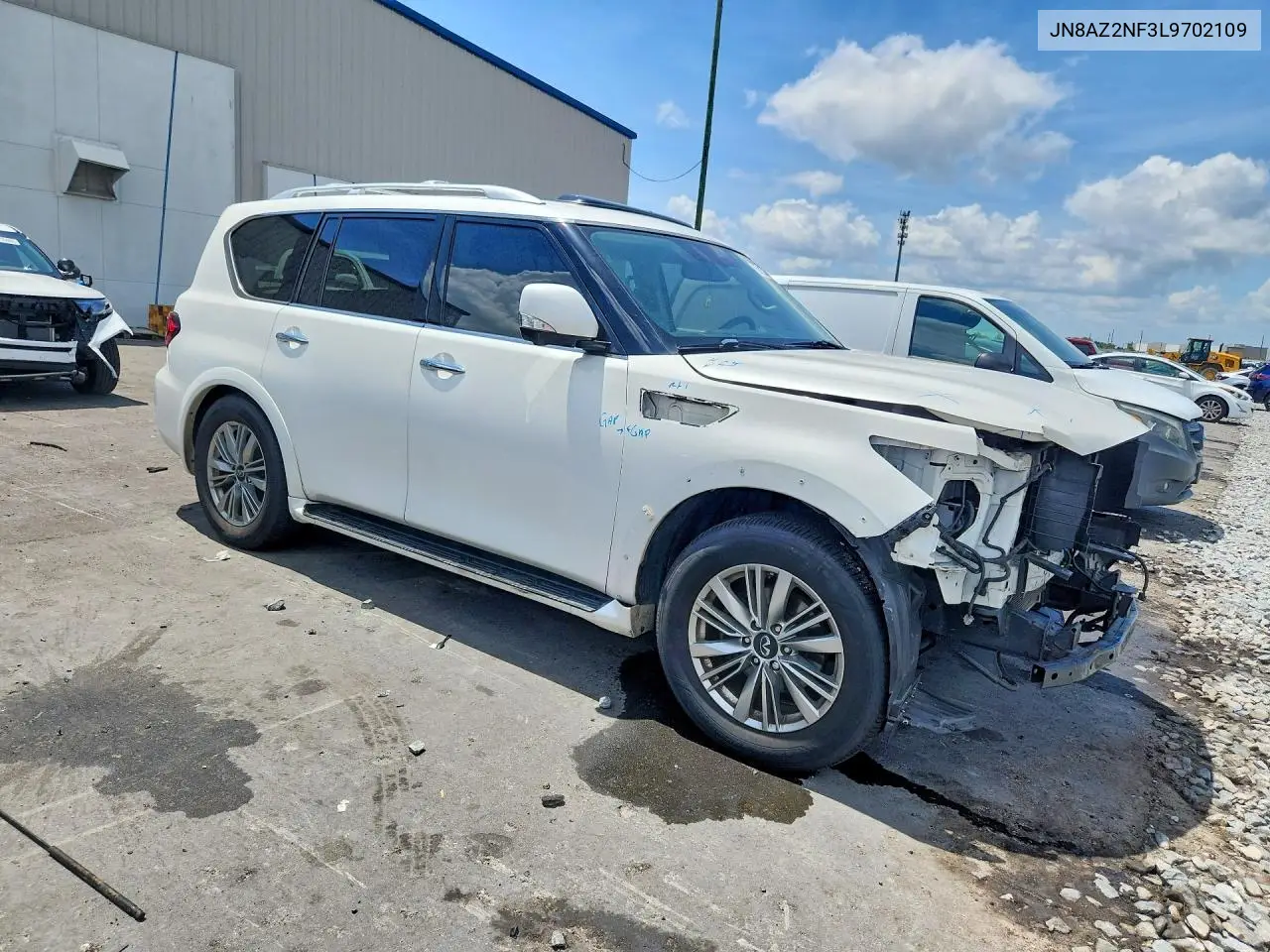 2020 Infiniti Qx80 Luxe VIN: JN8AZ2NF3L9702109 Lot: 57133086