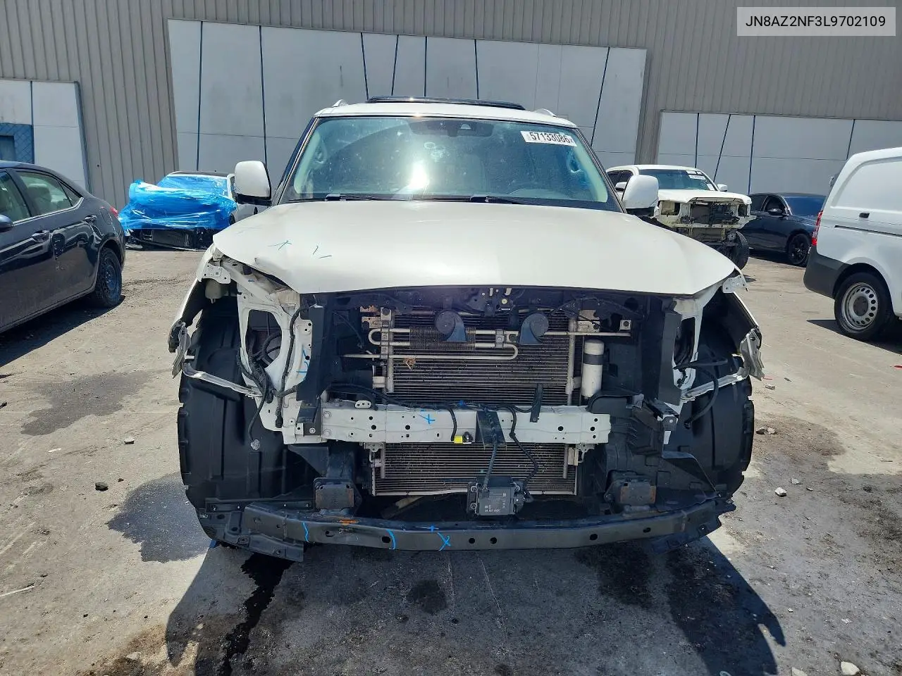 2020 Infiniti Qx80 Luxe VIN: JN8AZ2NF3L9702109 Lot: 57133086