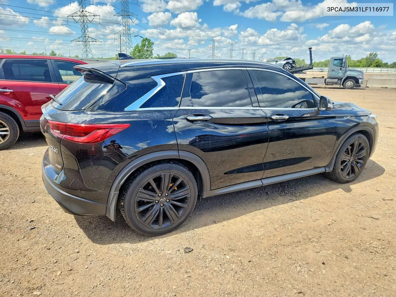 2020 Infiniti Qx50 Pure VIN: 3PCAJ5M31LF116977 Lot: 57447516