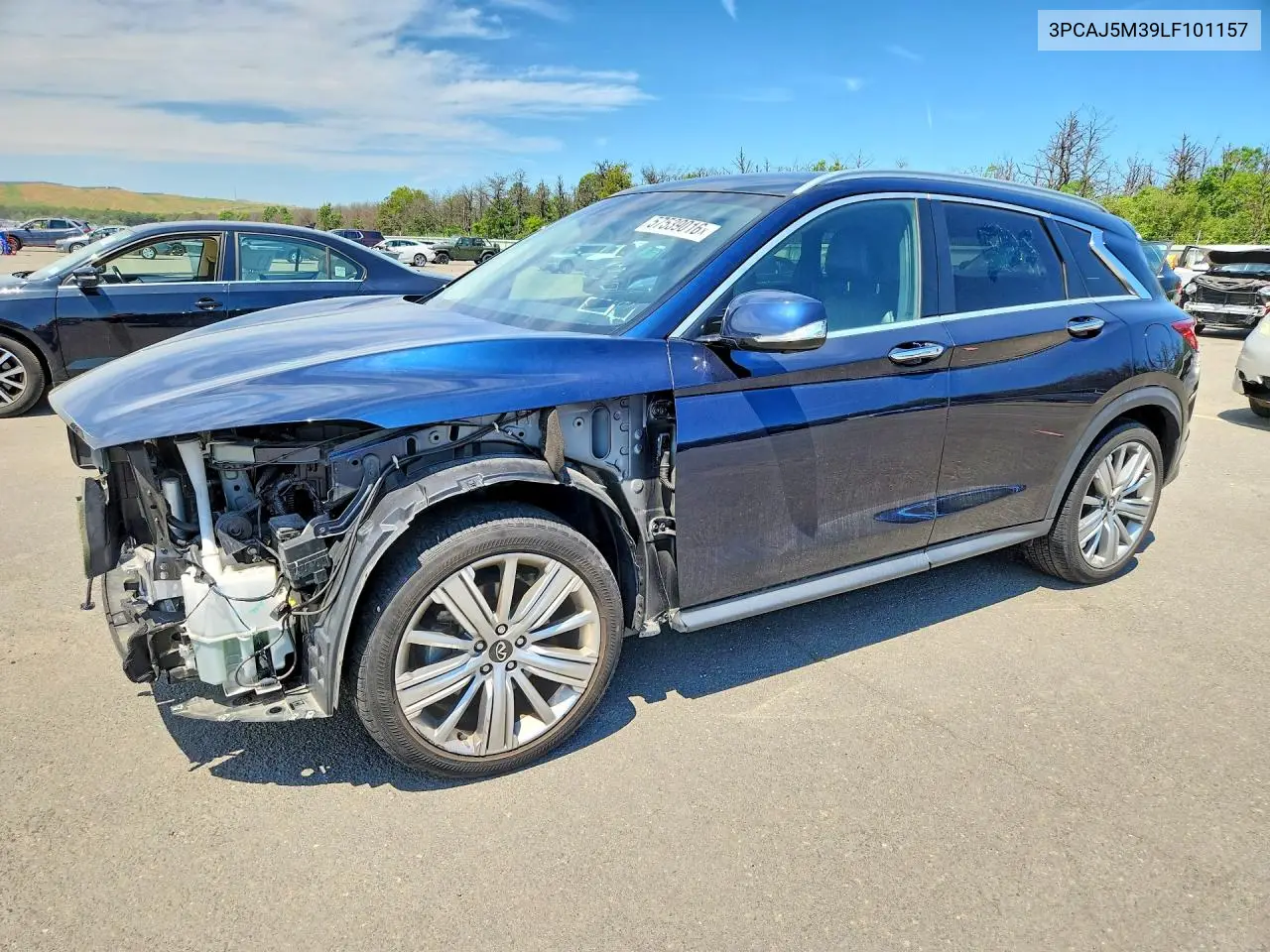 2020 Infiniti Qx50 Sensory VIN: 3PCAJ5M39LF101157 Lot: 57539016