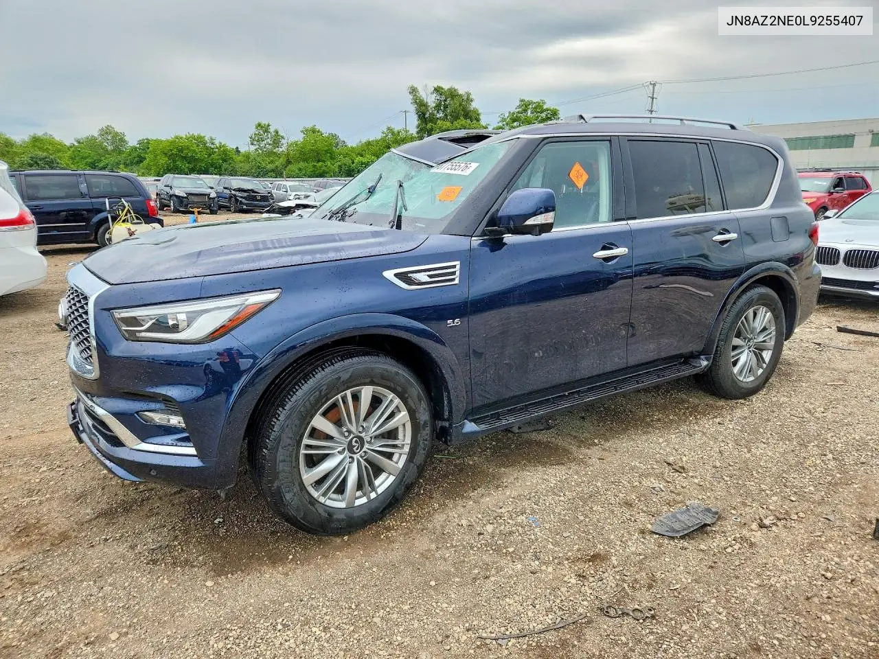 2020 Infiniti Qx80 Luxe VIN: JN8AZ2NE0L9255407 Lot: 57755576