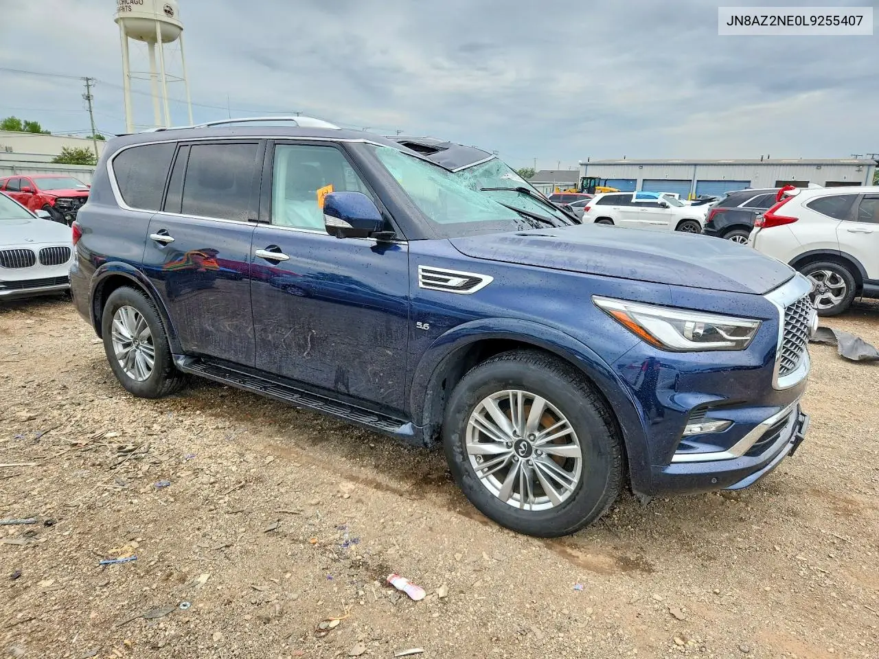 2020 Infiniti Qx80 Luxe VIN: JN8AZ2NE0L9255407 Lot: 57755576