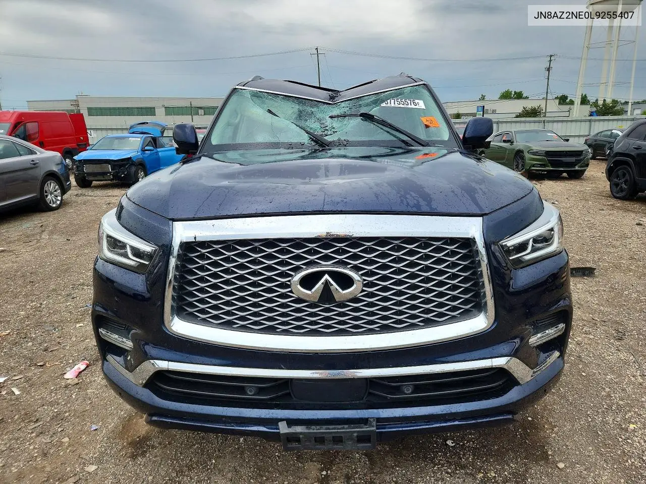 2020 Infiniti Qx80 Luxe VIN: JN8AZ2NE0L9255407 Lot: 57755576