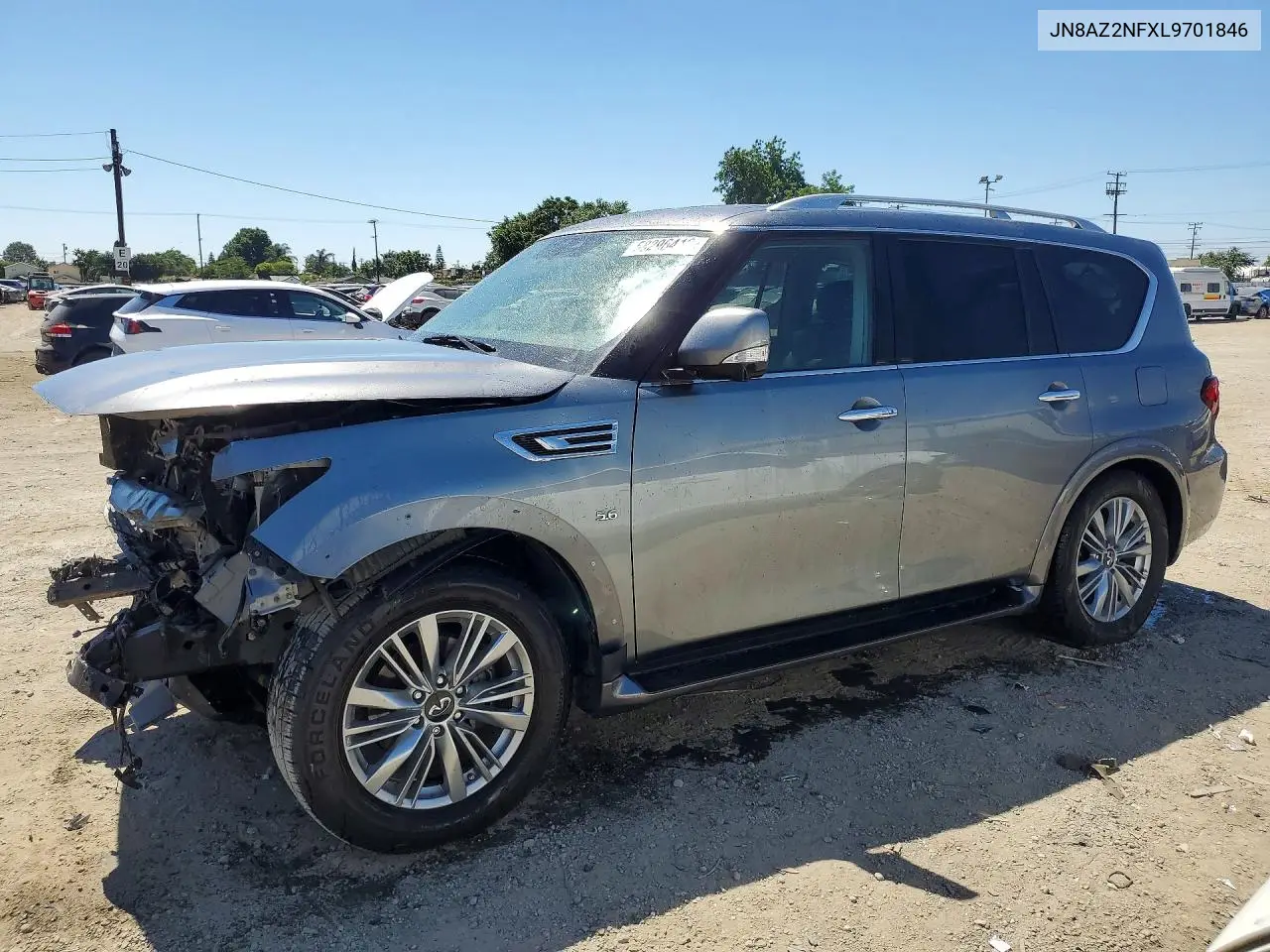 2020 Infiniti Qx80 Luxe VIN: JN8AZ2NFXL9701846 Lot: 58296416