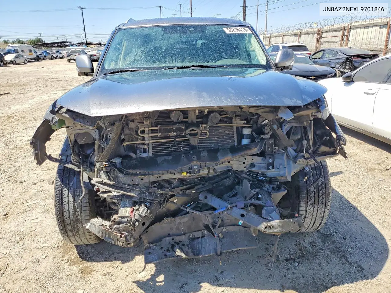 2020 Infiniti Qx80 Luxe VIN: JN8AZ2NFXL9701846 Lot: 58296416