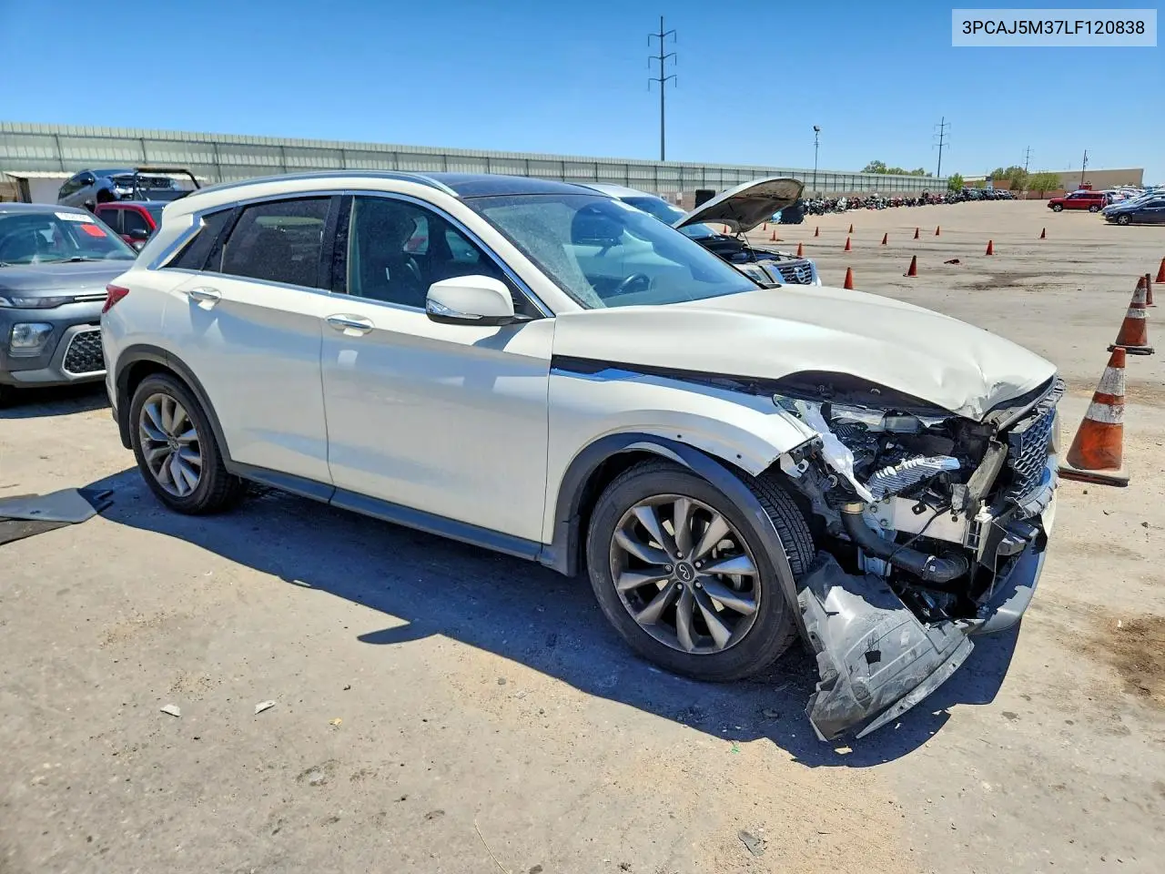 2020 Infiniti Qx50 Luxe VIN: 3PCAJ5M37LF120838 Lot: 58569676