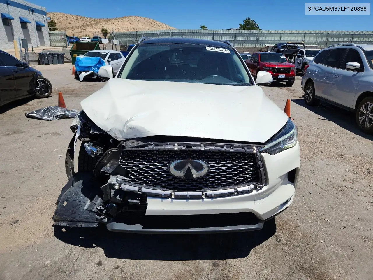 2020 Infiniti Qx50 Luxe VIN: 3PCAJ5M37LF120838 Lot: 58569676