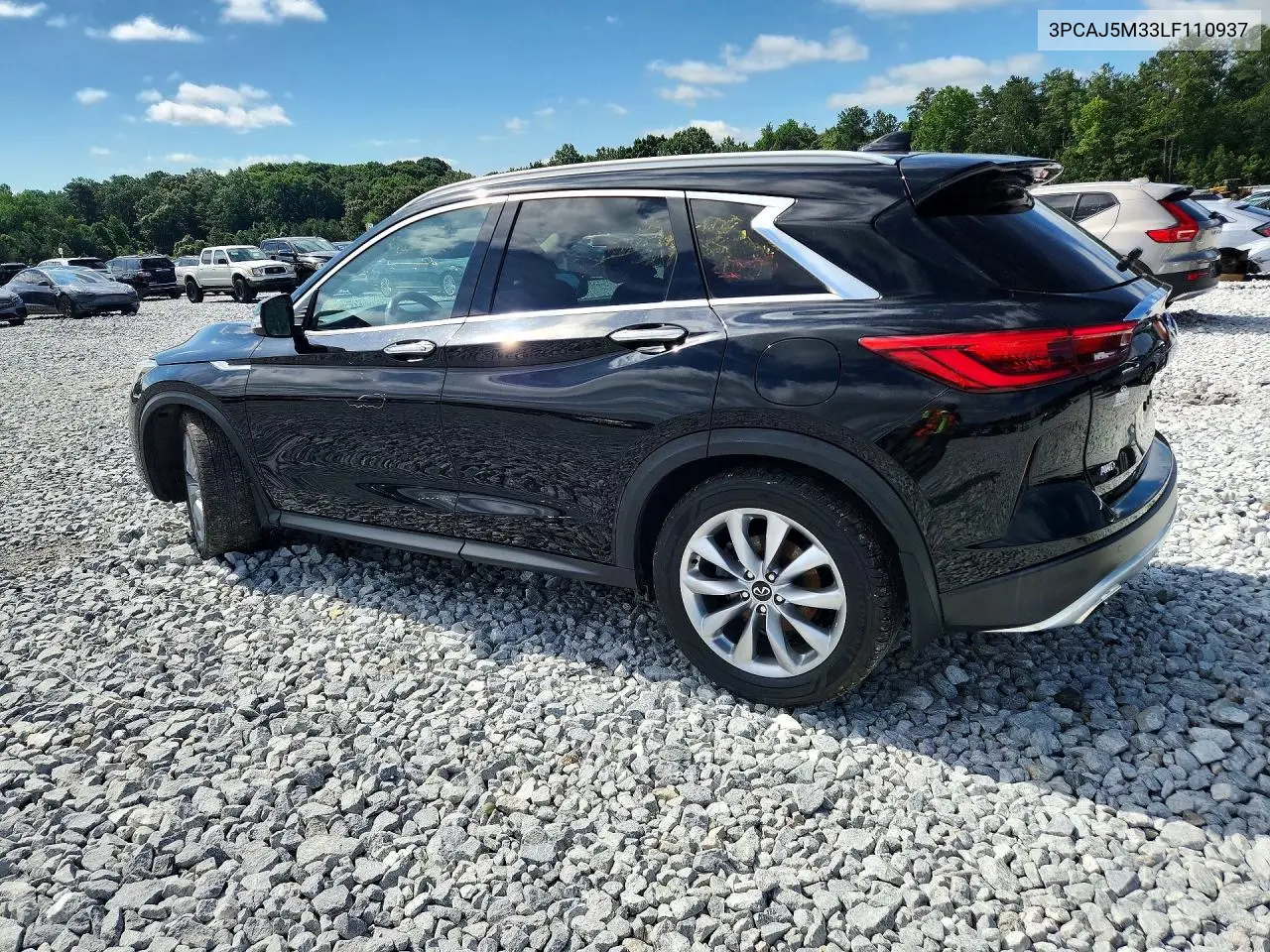 2020 Infiniti Qx50 Luxe VIN: 3PCAJ5M33LF110937 Lot: 58626196