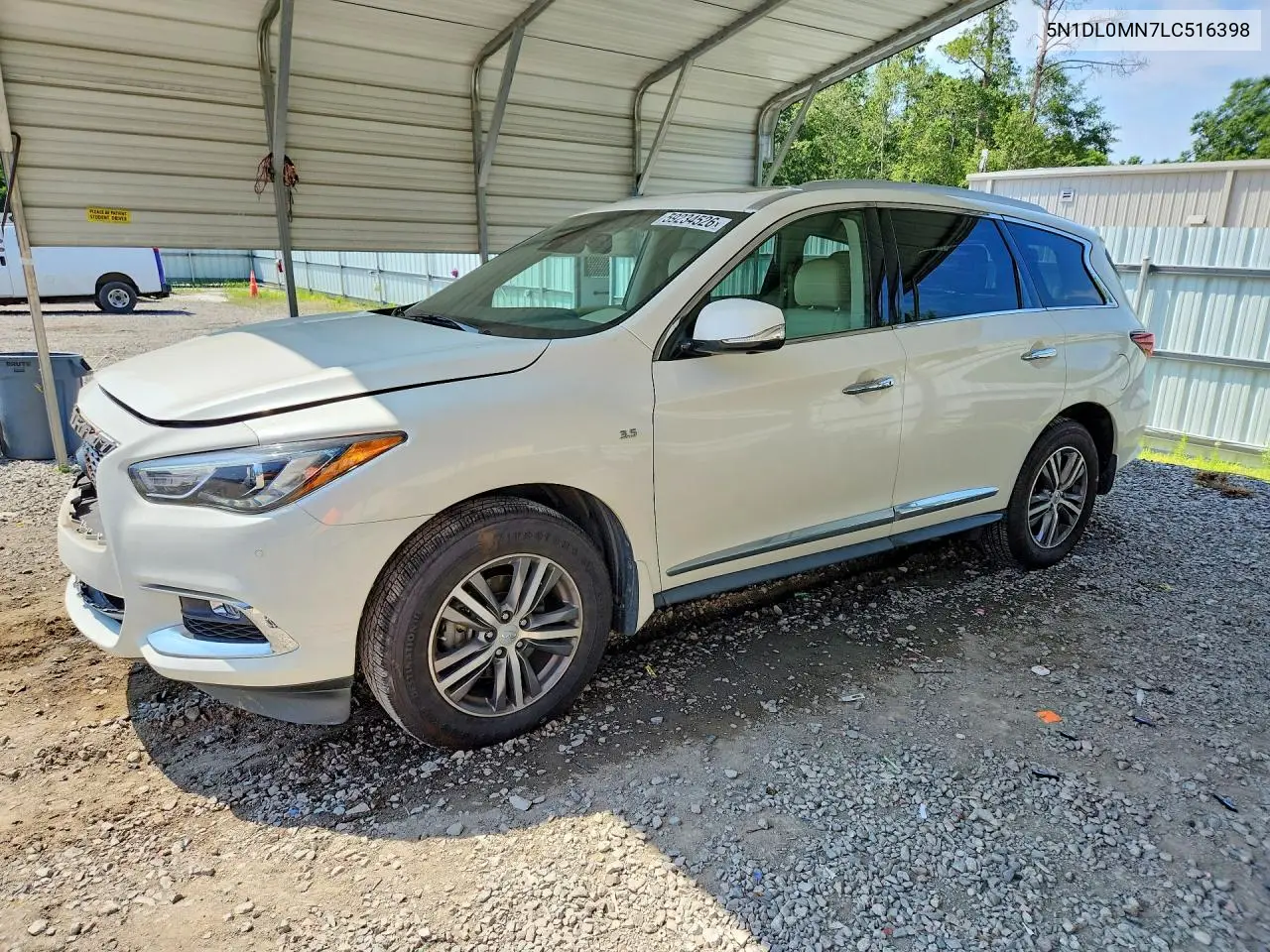 2020 Infiniti Qx60 Luxe VIN: 5N1DL0MN7LC516398 Lot: 59234526