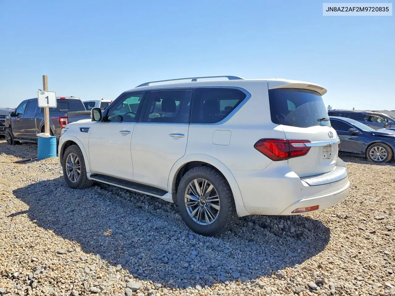 2021 Infiniti Qx80 Luxe VIN: JN8AZ2AF2M9720835 Lot: 55509726