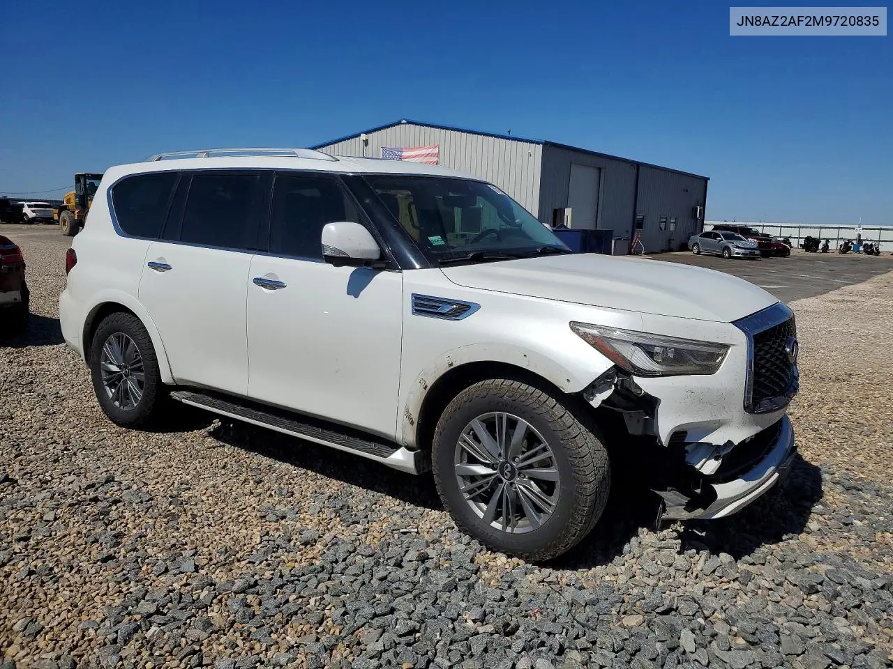 2021 Infiniti Qx80 Luxe VIN: JN8AZ2AF2M9720835 Lot: 55509726