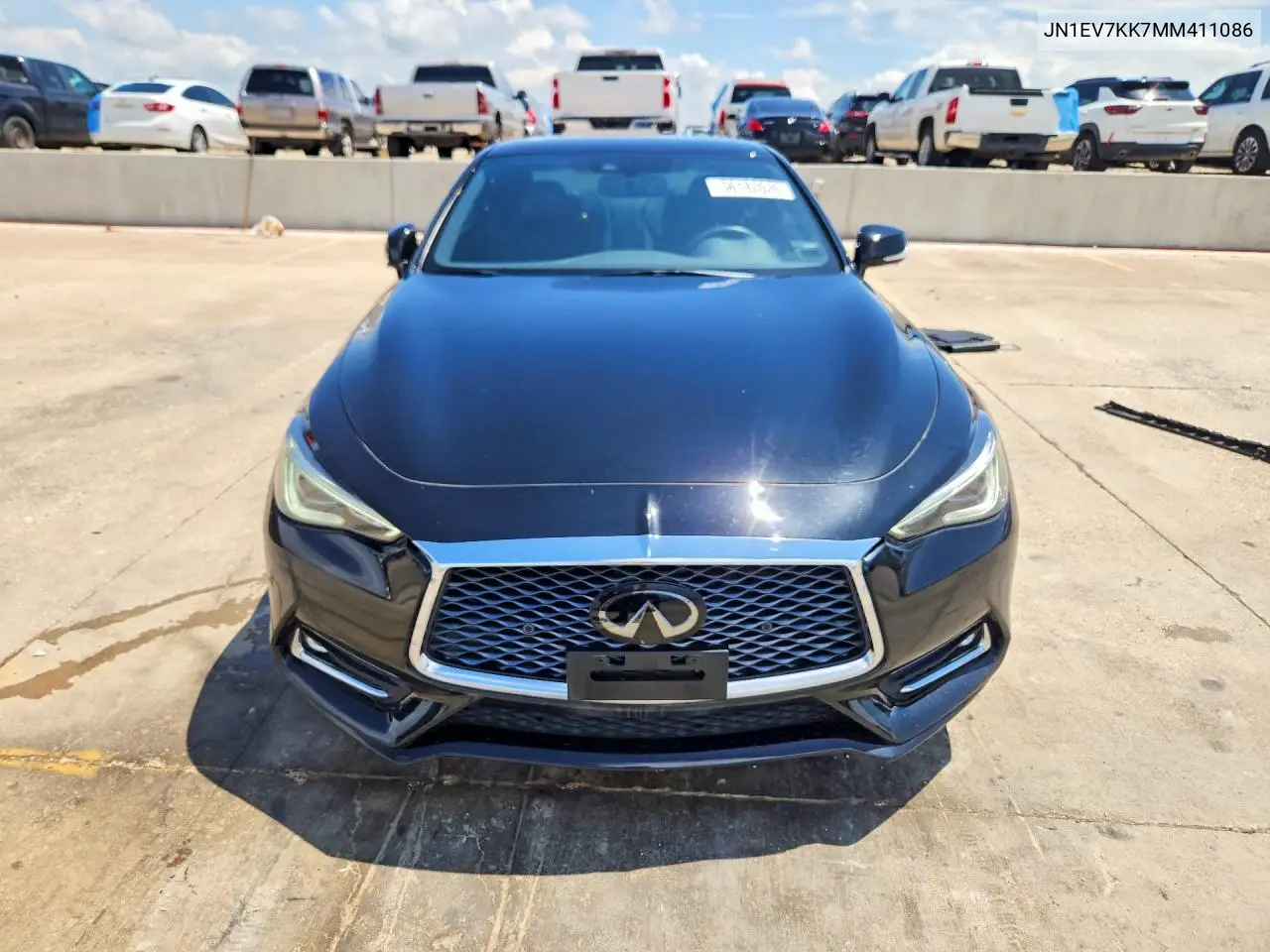 2021 Infiniti Q60 Luxe VIN: JN1EV7KK7MM411086 Lot: 56182626
