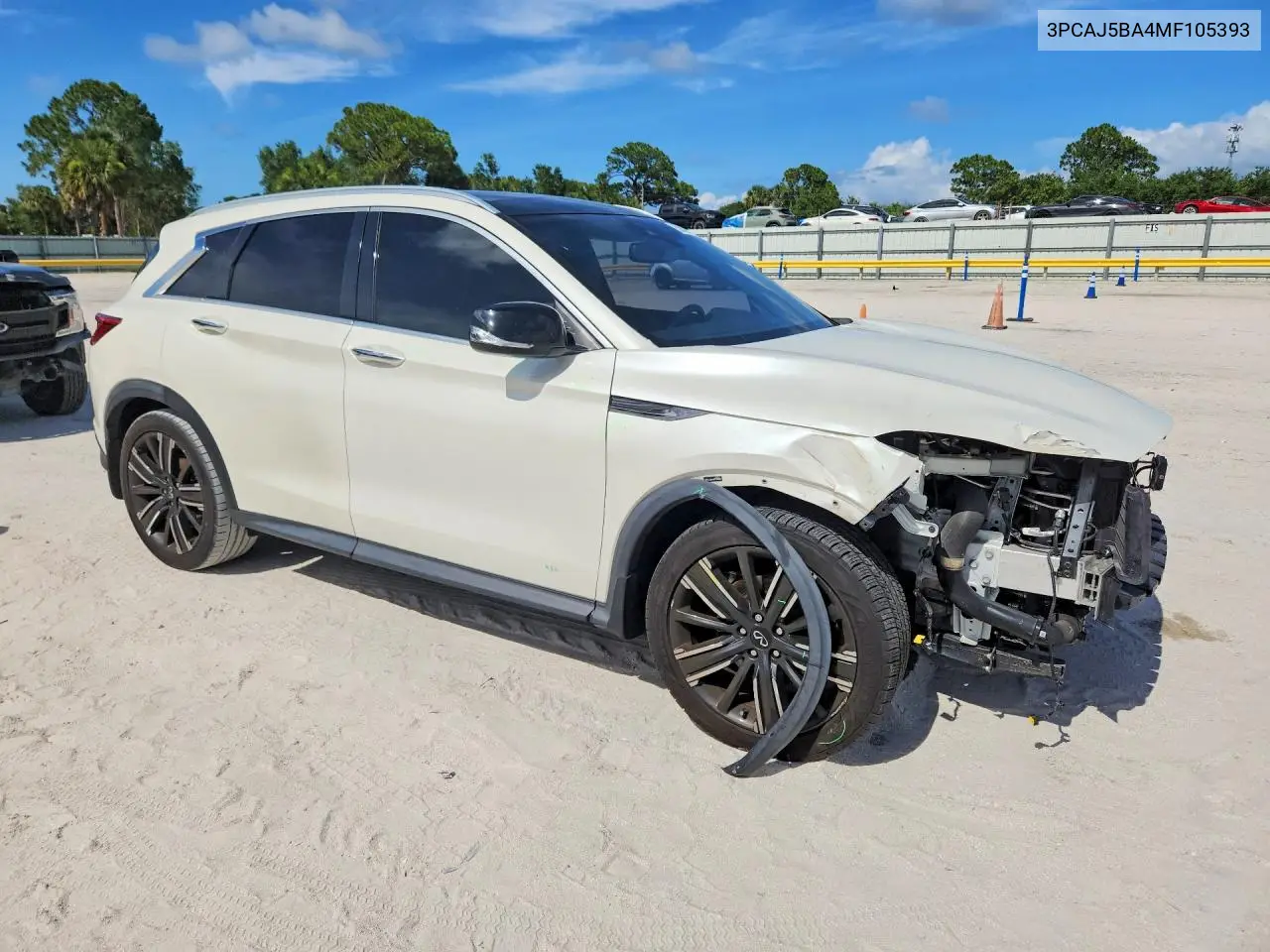 2021 Infiniti Qx50 Luxe VIN: 3PCAJ5BA4MF105393 Lot: 56474206
