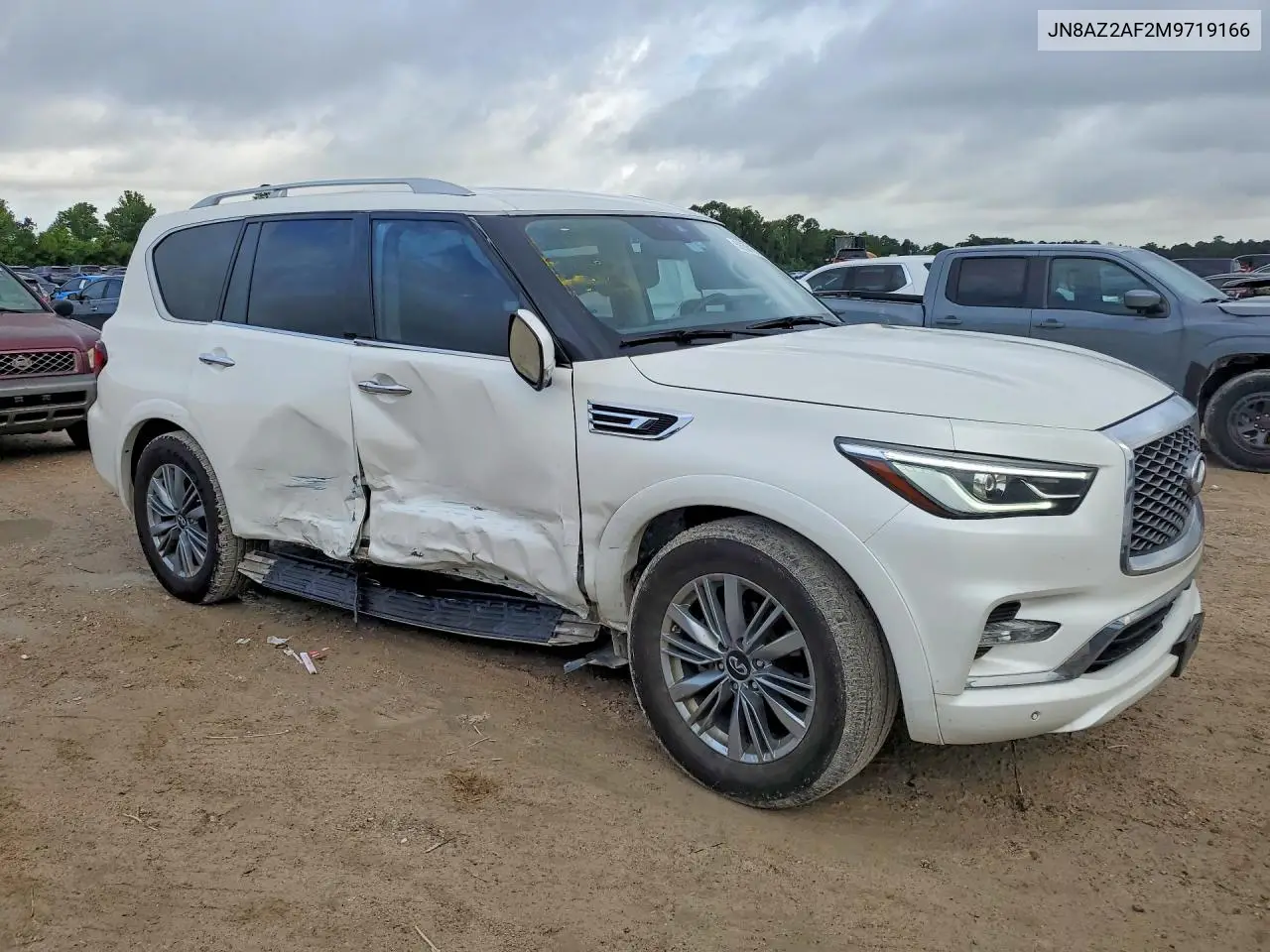 2021 Infiniti Qx80 Luxe VIN: JN8AZ2AF2M9719166 Lot: 56501556