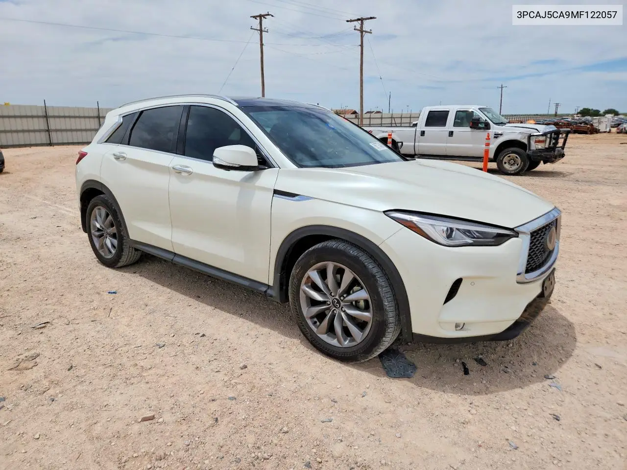 2021 Infiniti Qx50 Essential VIN: 3PCAJ5CA9MF122057 Lot: 56775456