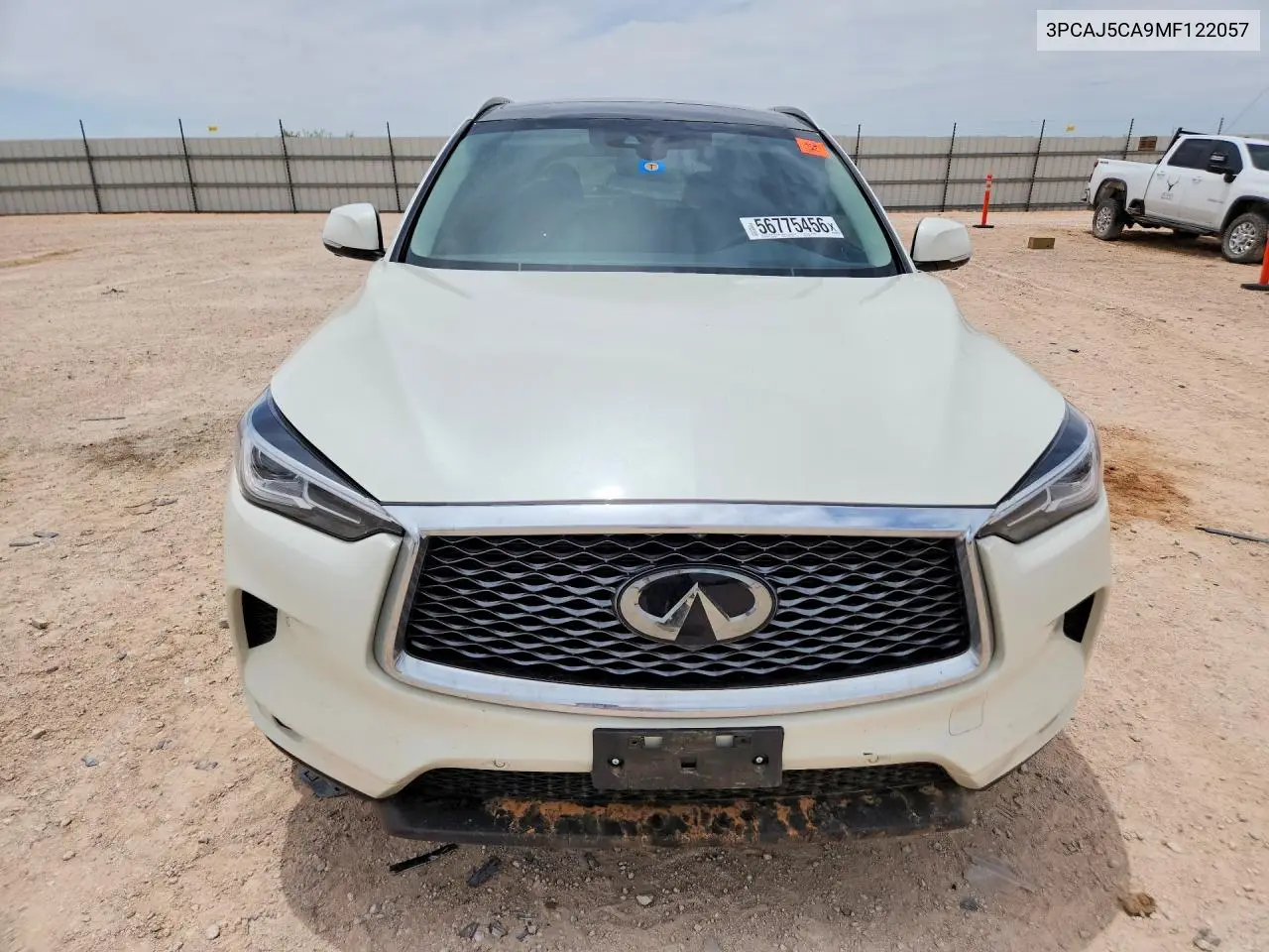 2021 Infiniti Qx50 Essential VIN: 3PCAJ5CA9MF122057 Lot: 56775456