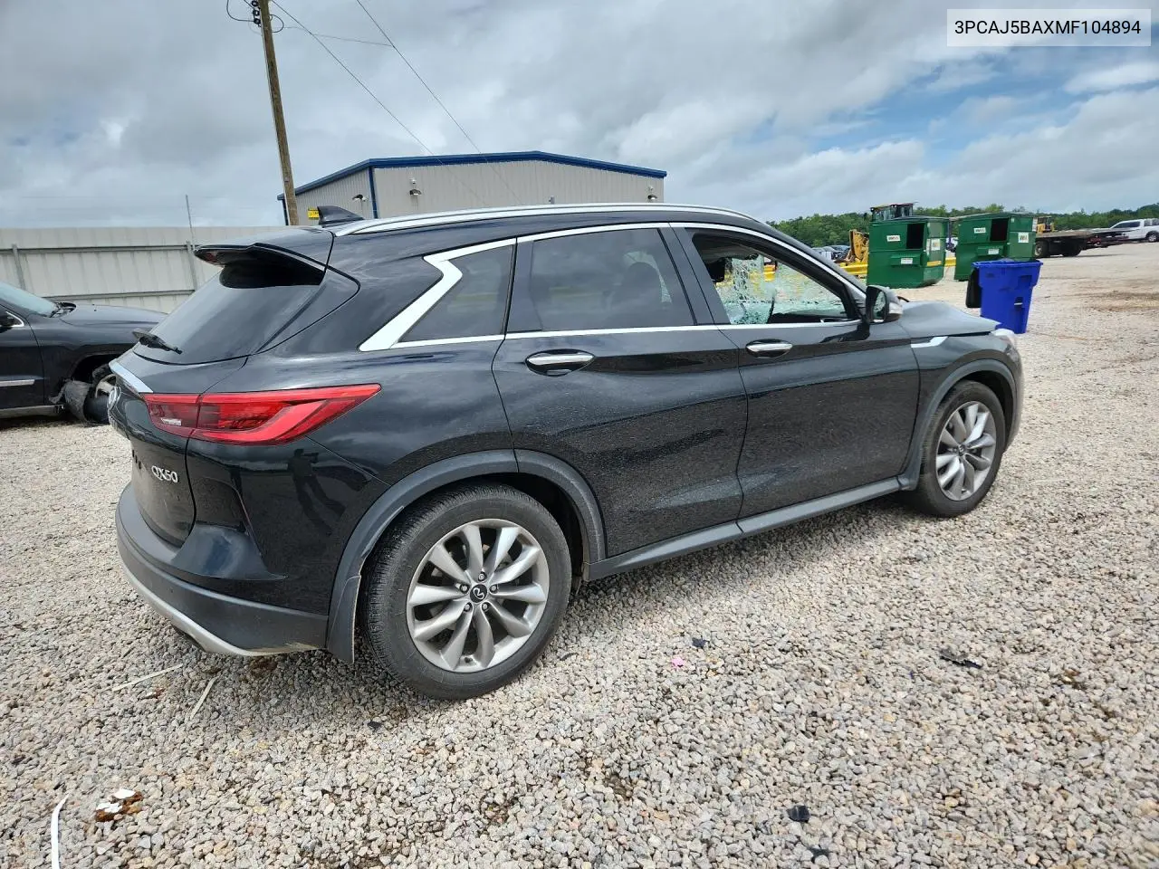 2021 Infiniti Qx50 Luxe VIN: 3PCAJ5BAXMF104894 Lot: 57464186