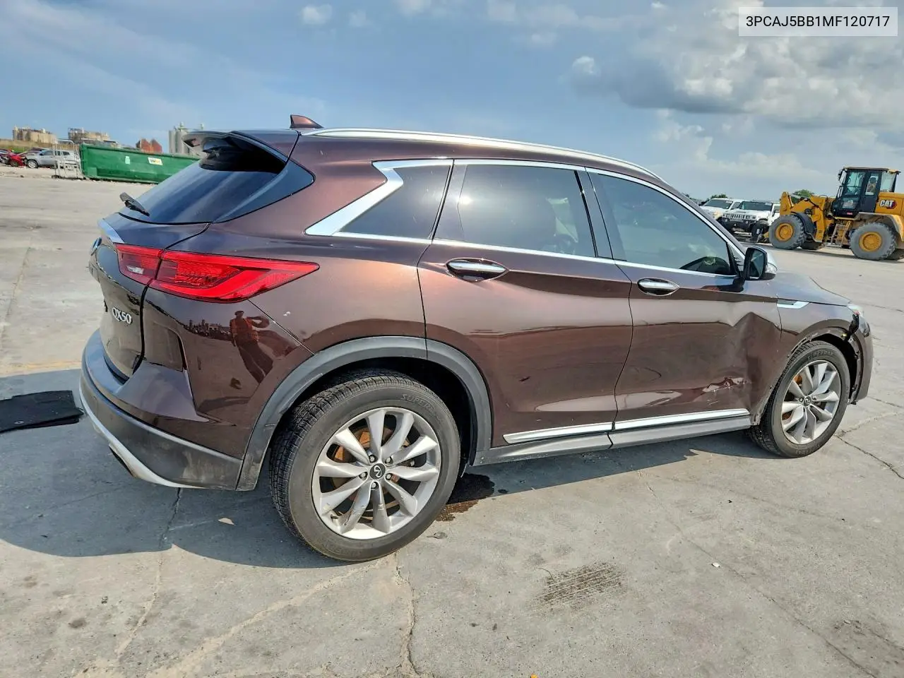 2021 Infiniti Qx50 Luxe VIN: 3PCAJ5BB1MF120717 Lot: 58728826