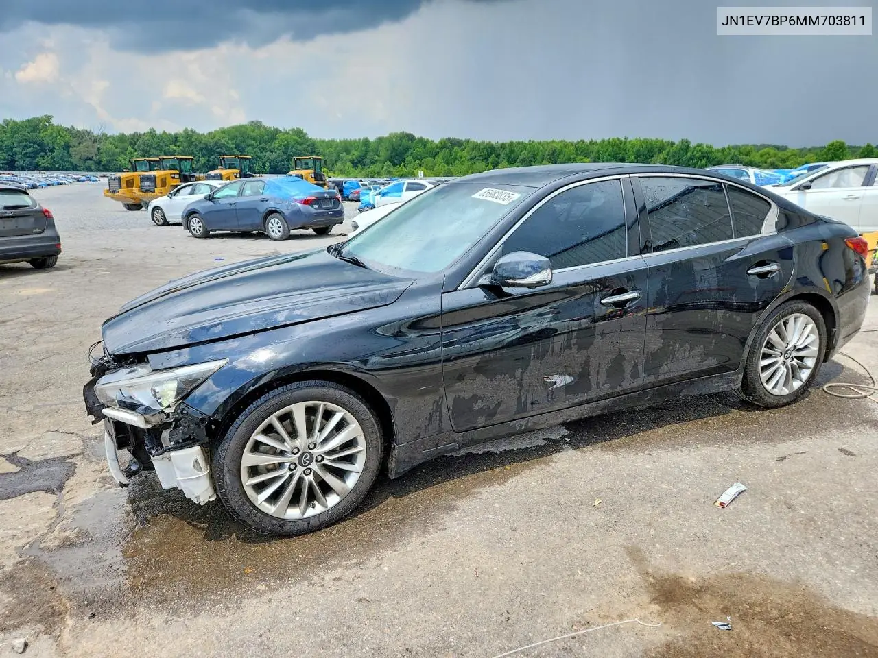 2021 Infiniti Q50 Luxe VIN: JN1EV7BP6MM703811 Lot: 85983835