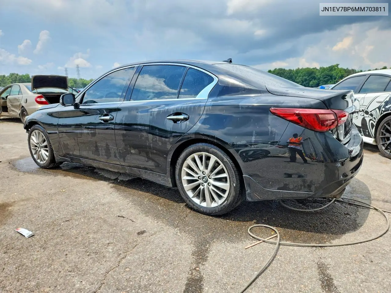 2021 Infiniti Q50 Luxe VIN: JN1EV7BP6MM703811 Lot: 85983835