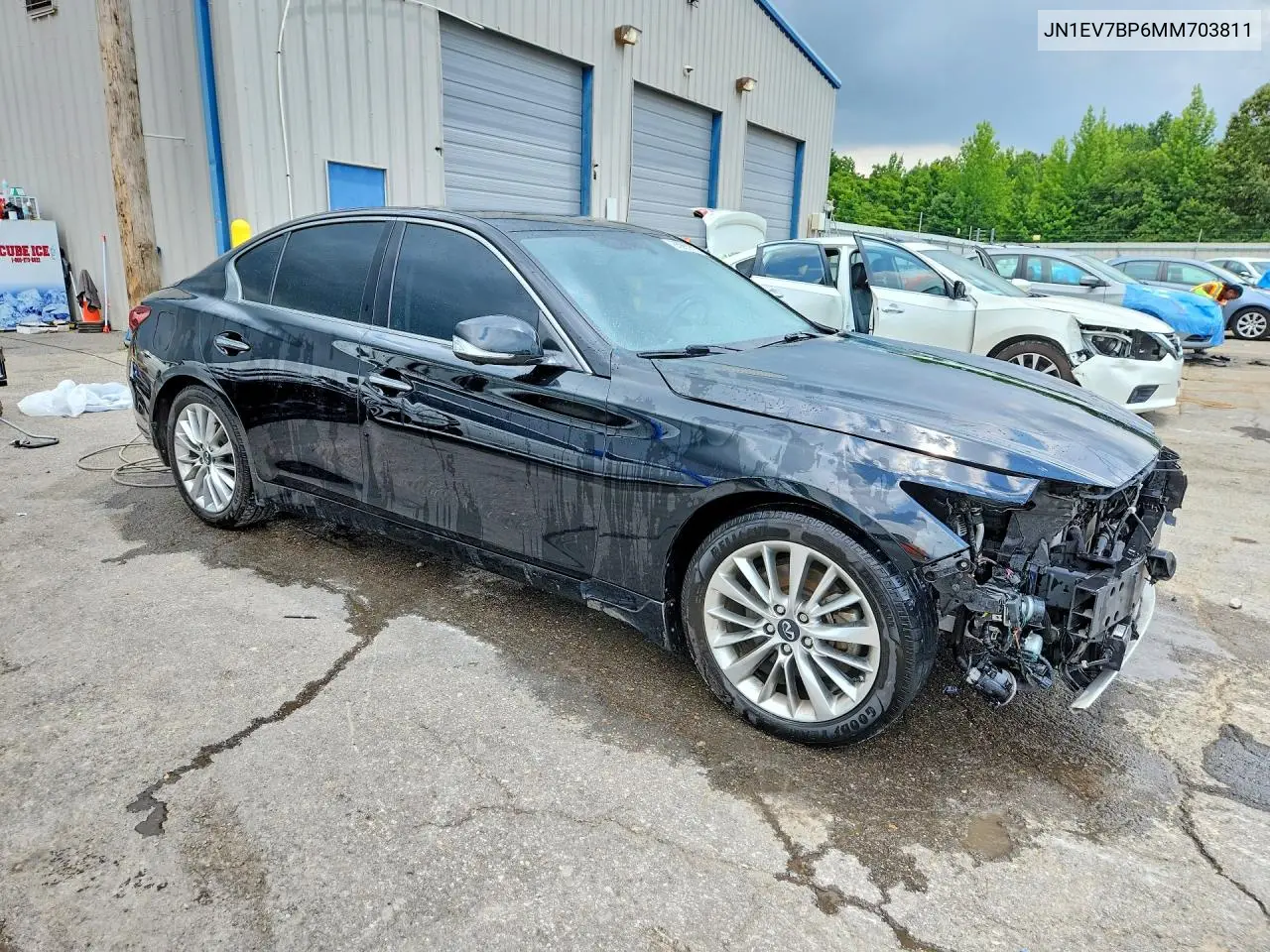 2021 Infiniti Q50 Luxe VIN: JN1EV7BP6MM703811 Lot: 85983835