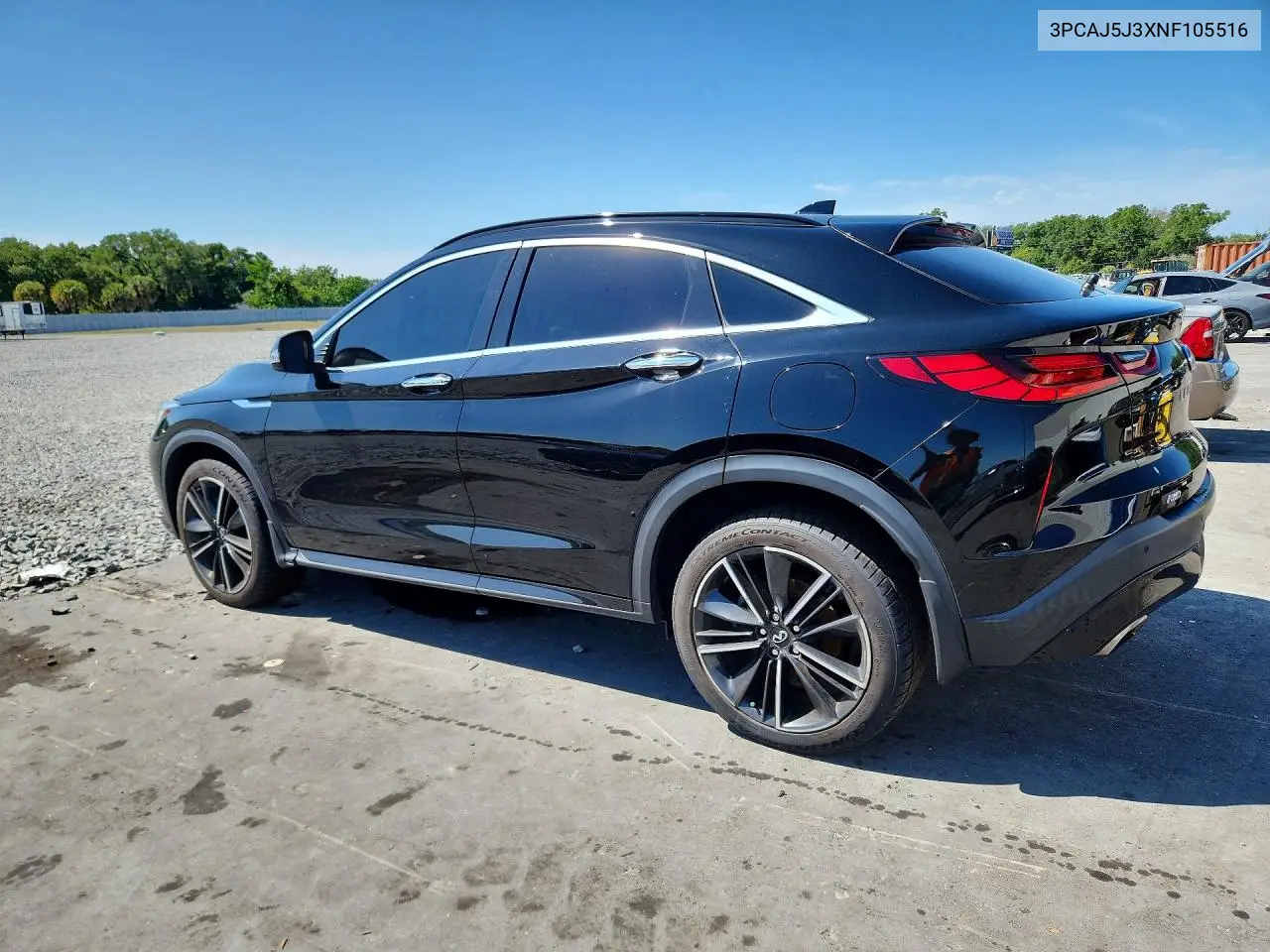 2022 Infiniti Qx55 Luxe VIN: 3PCAJ5J3XNF105516 Lot: 52994246
