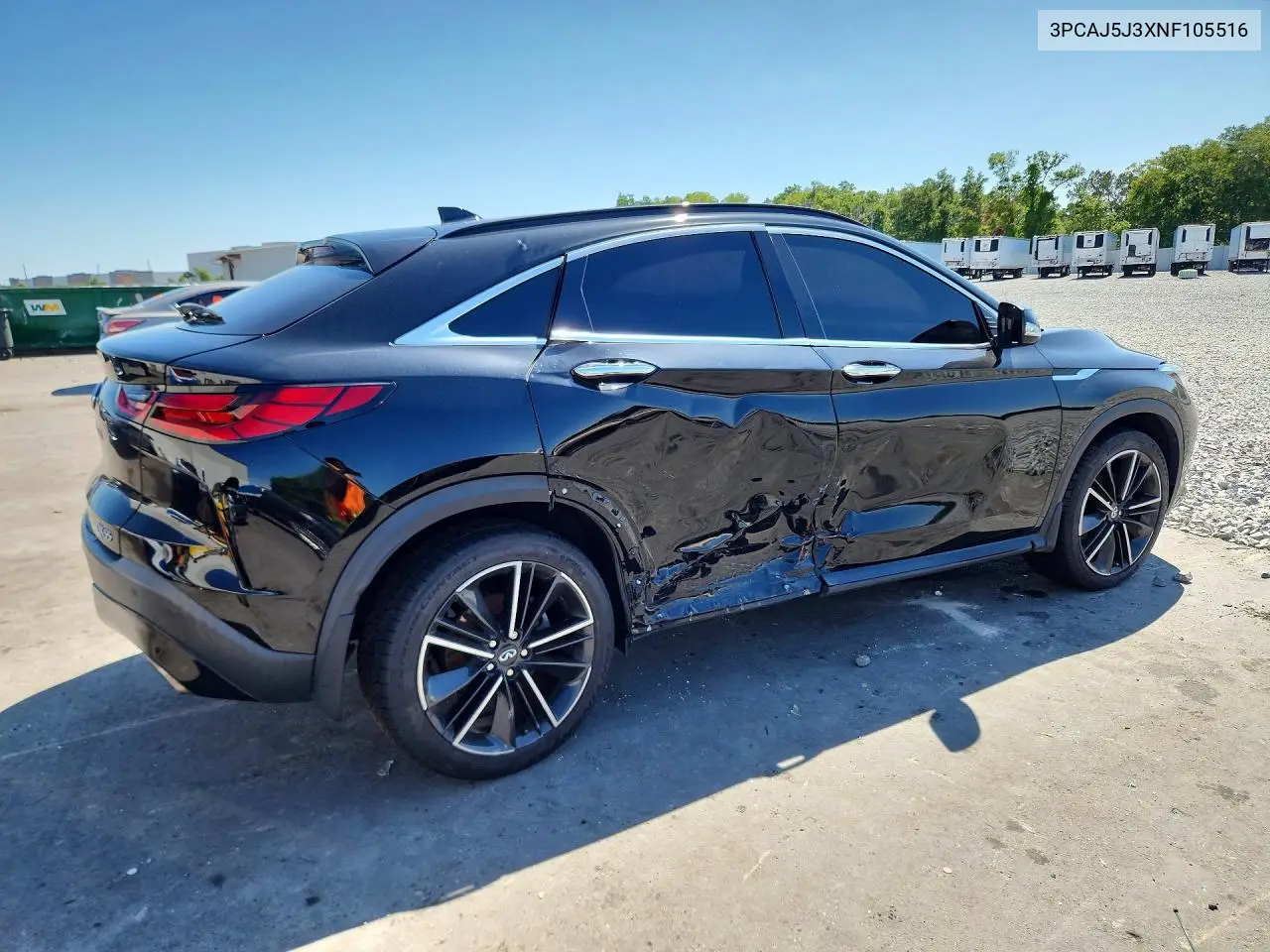 2022 Infiniti Qx55 Luxe VIN: 3PCAJ5J3XNF105516 Lot: 52994246