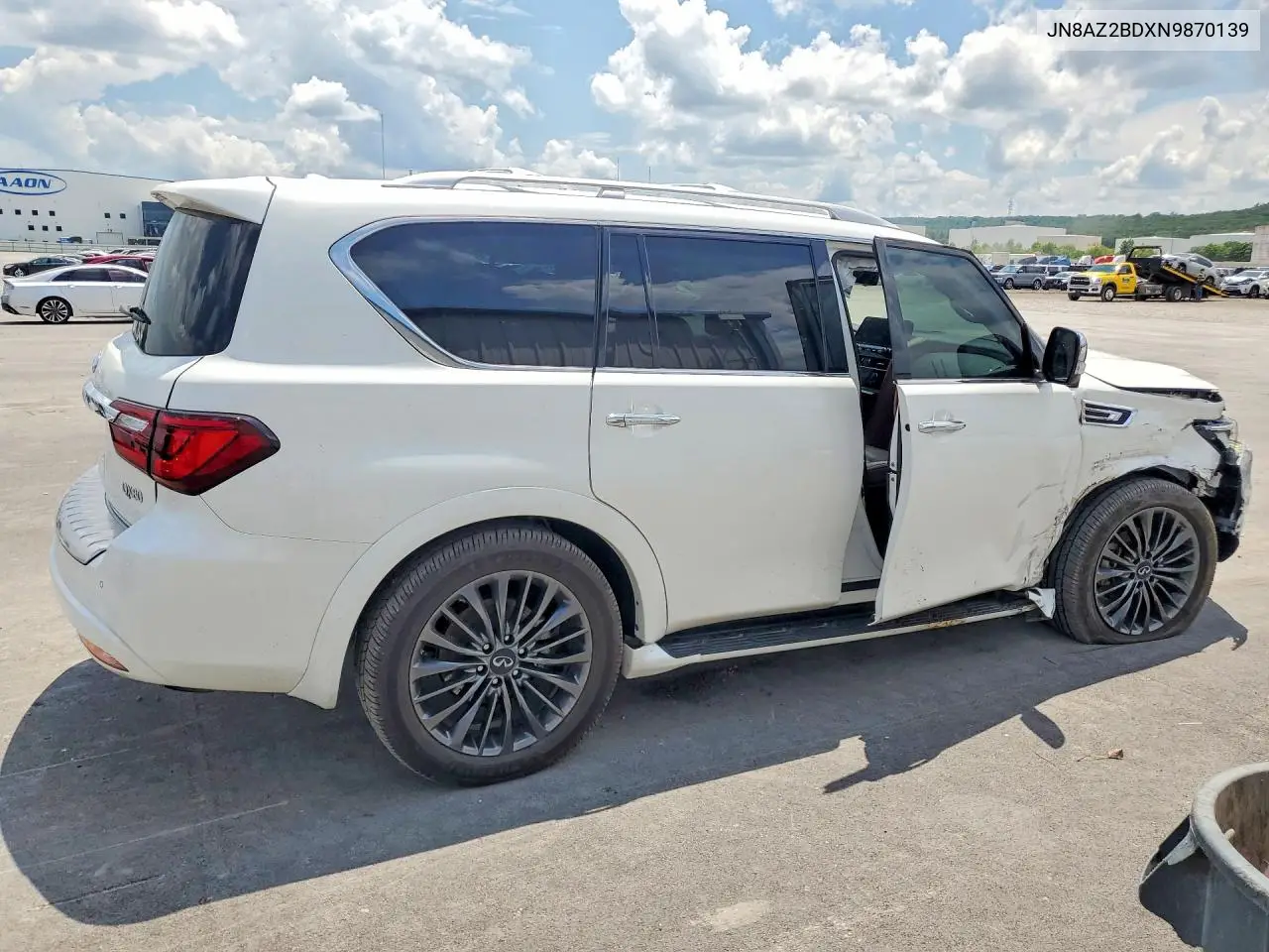 2022 Infiniti Qx80 Sensory VIN: JN8AZ2BDXN9870139 Lot: 54983546