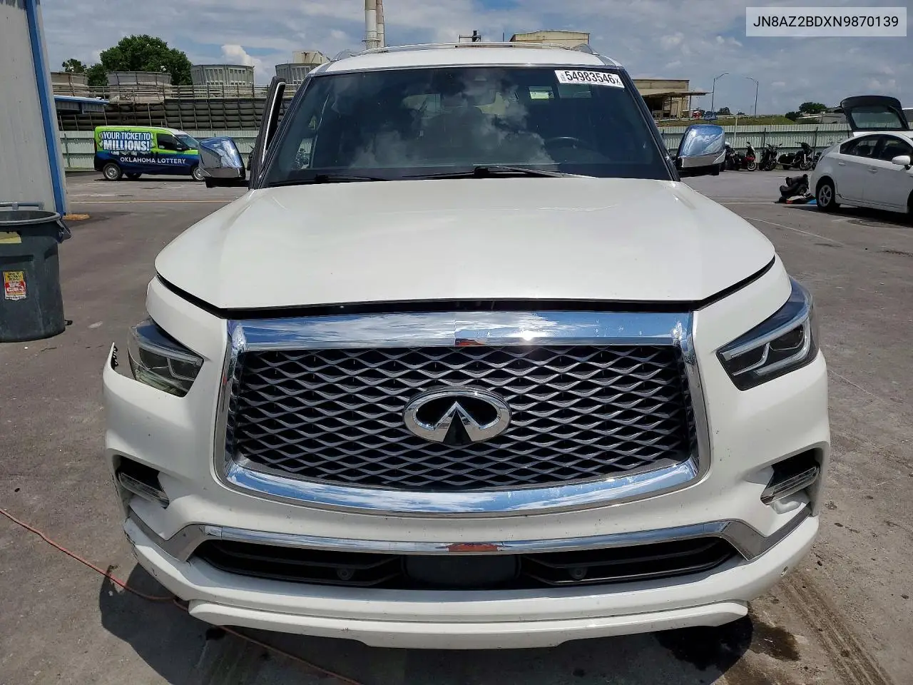 2022 Infiniti Qx80 Sensory VIN: JN8AZ2BDXN9870139 Lot: 54983546