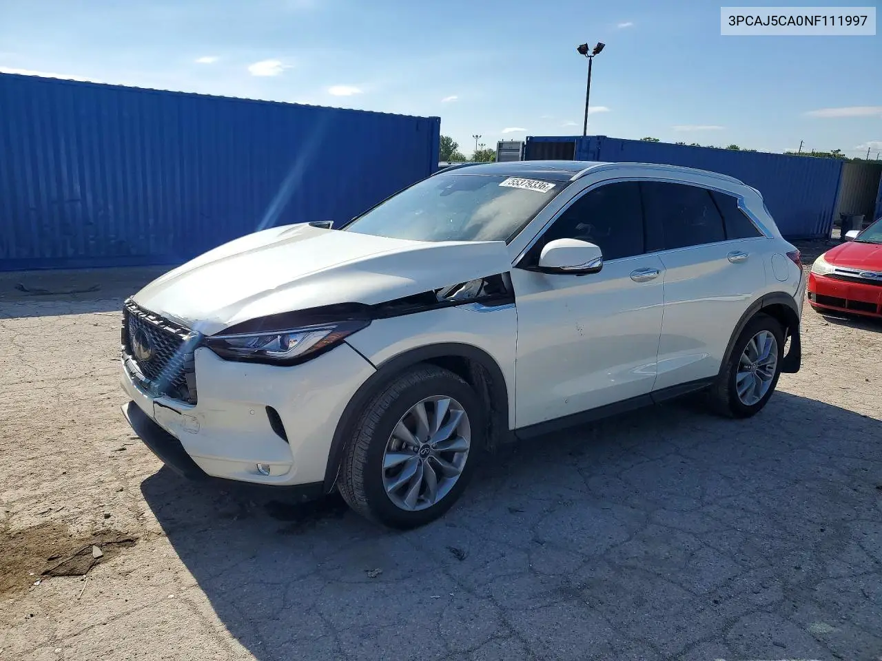 2022 Infiniti Qx50 Essential VIN: 3PCAJ5CA0NF111997 Lot: 55379336