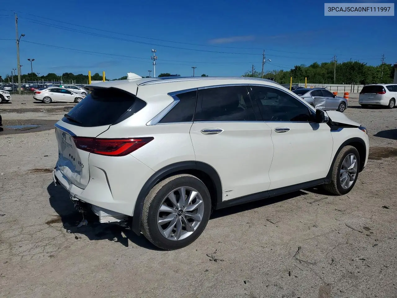 2022 Infiniti Qx50 Essential VIN: 3PCAJ5CA0NF111997 Lot: 55379336