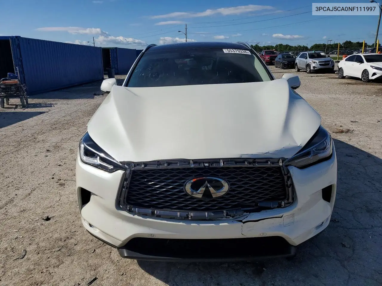 2022 Infiniti Qx50 Essential VIN: 3PCAJ5CA0NF111997 Lot: 55379336