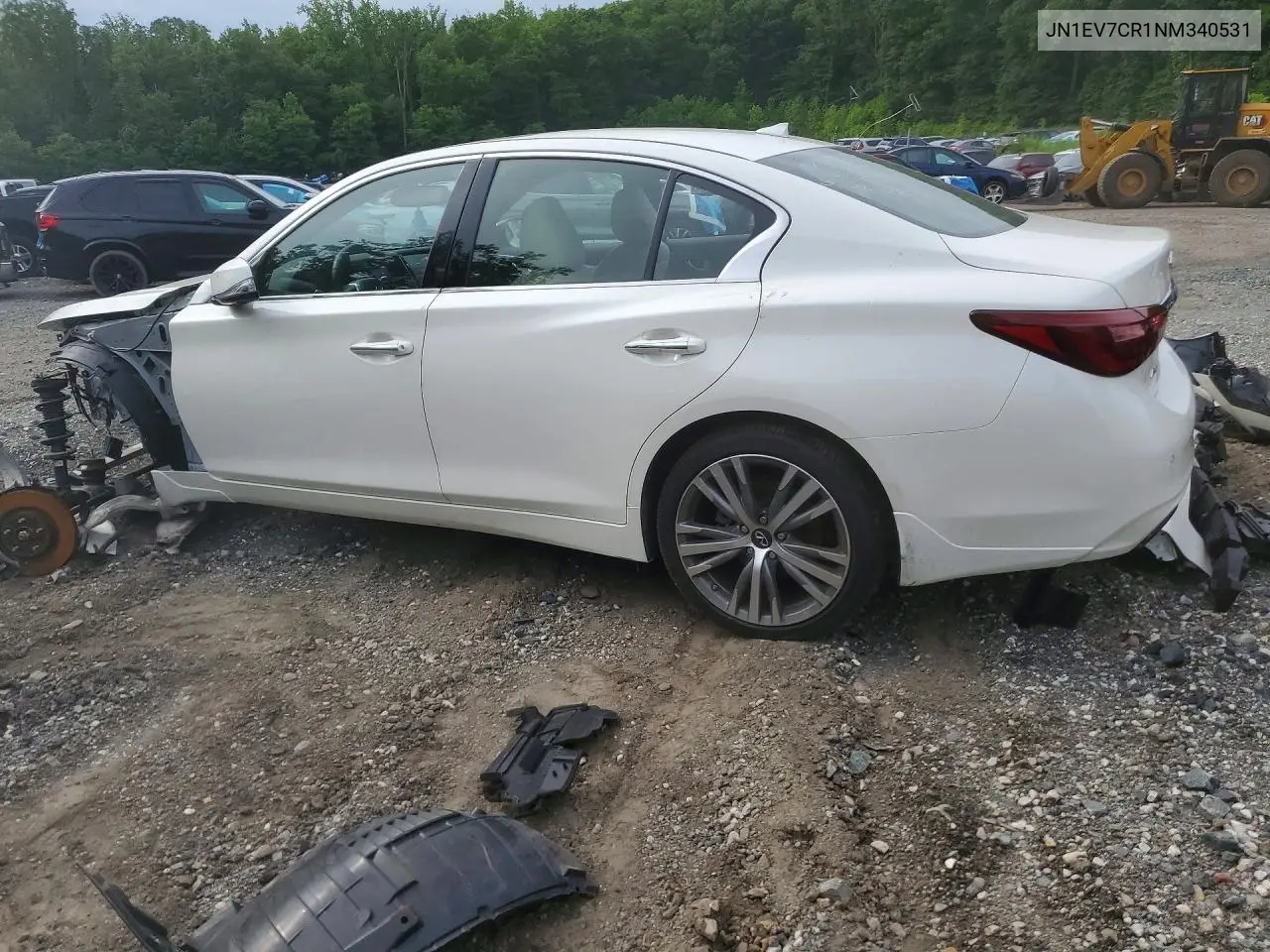 2022 Infiniti Q50 Sensory VIN: JN1EV7CR1NM340531 Lot: 55780606