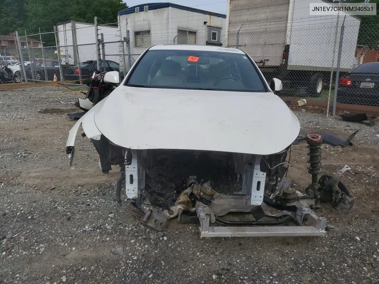 2022 Infiniti Q50 Sensory VIN: JN1EV7CR1NM340531 Lot: 55780606