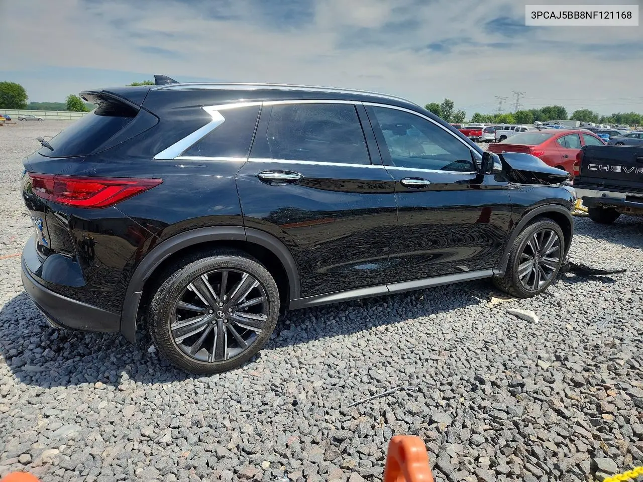 2022 Infiniti Qx50 Luxe VIN: 3PCAJ5BB8NF121168 Lot: 56112666