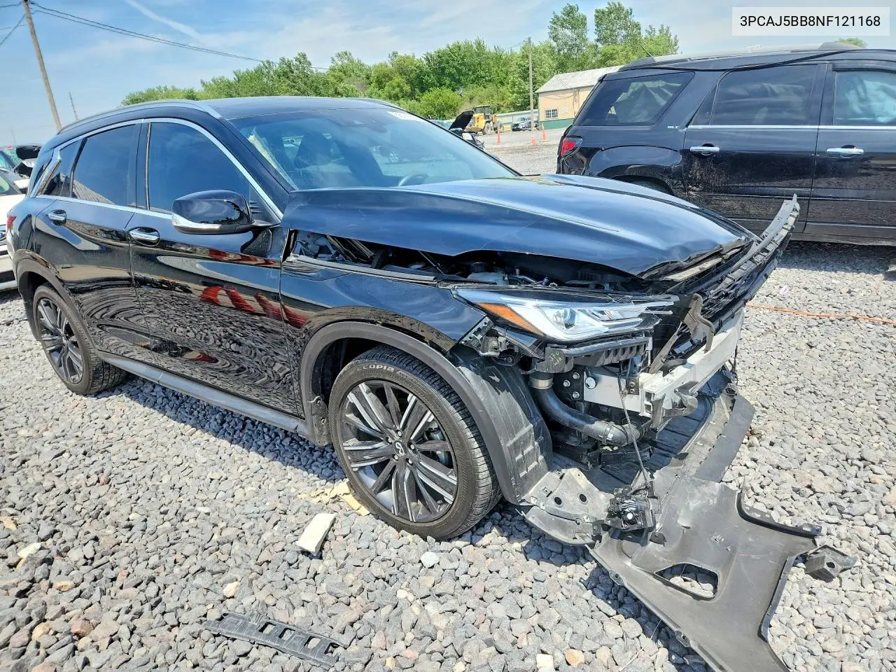 2022 Infiniti Qx50 Luxe VIN: 3PCAJ5BB8NF121168 Lot: 56112666