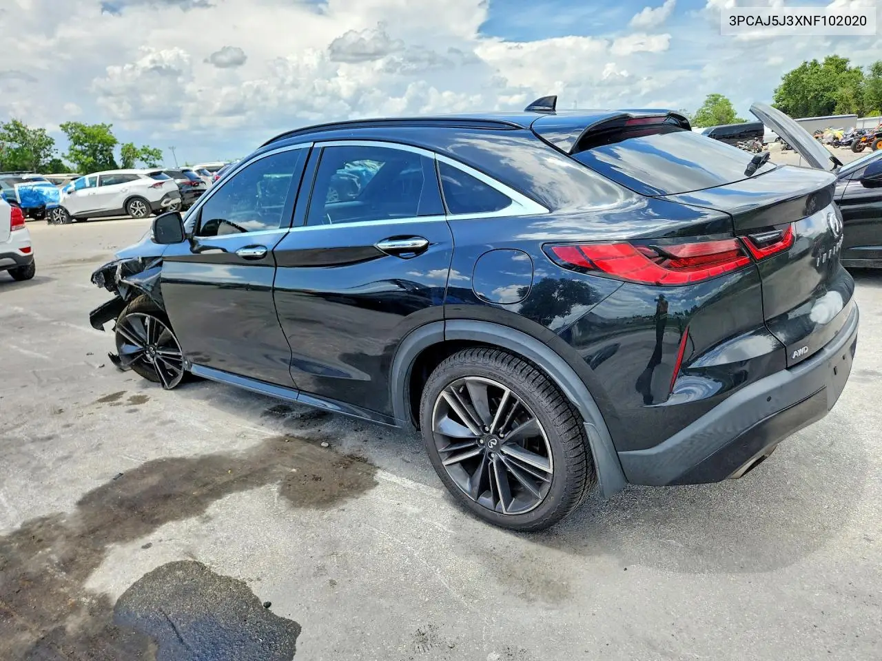 2022 Infiniti Qx55 Luxe VIN: 3PCAJ5J3XNF102020 Lot: 57117536