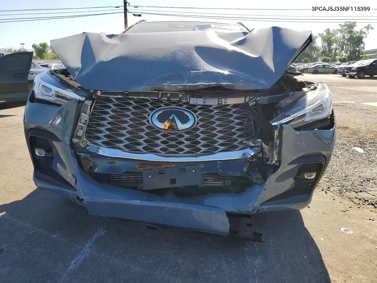2022 Infiniti Qx55 Luxe VIN: 3PCAJ5J35NF115399 Lot: 57257486
