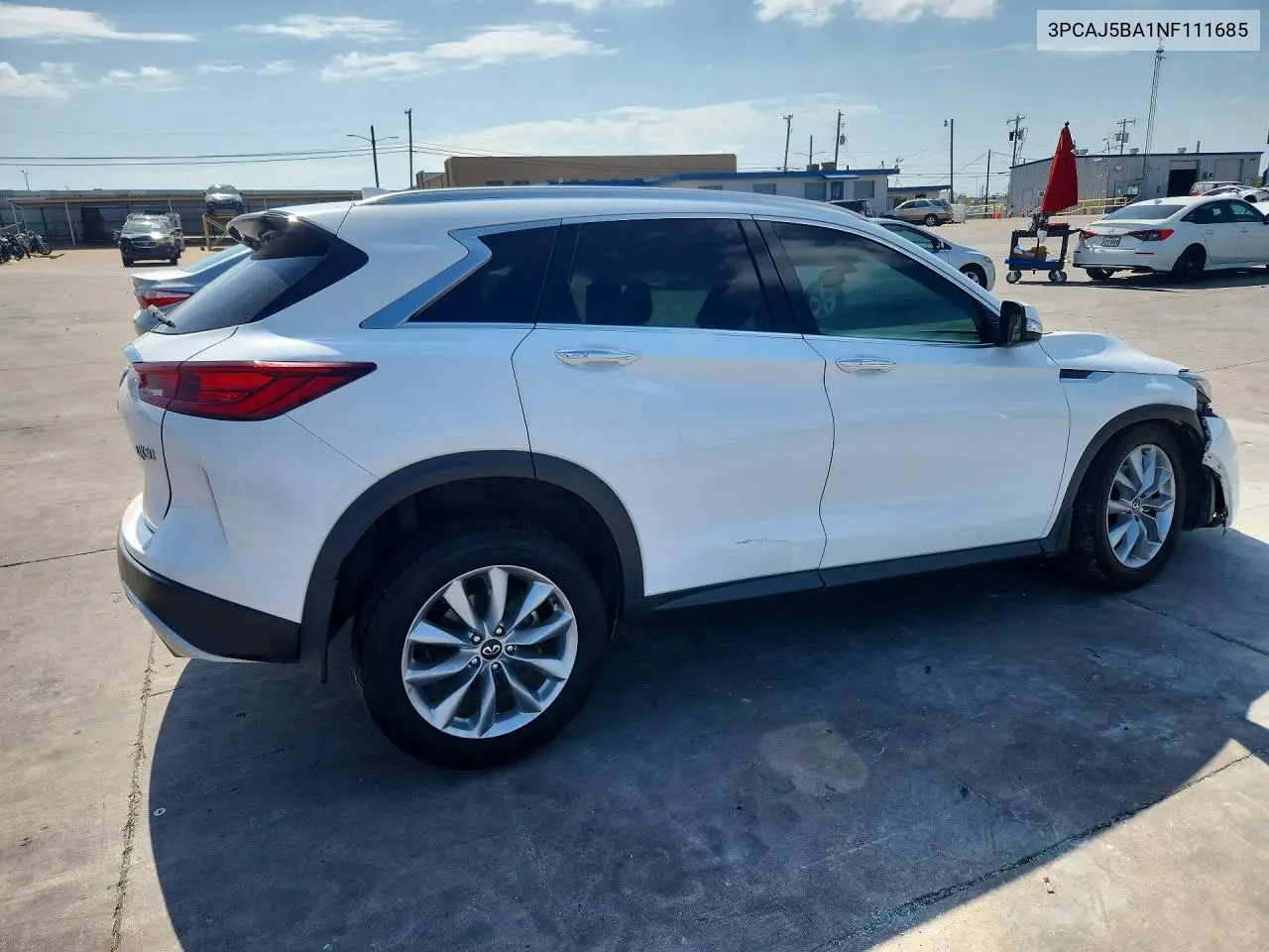 2022 Infiniti Qx50 Luxe VIN: 3PCAJ5BA1NF111685 Lot: 58228856