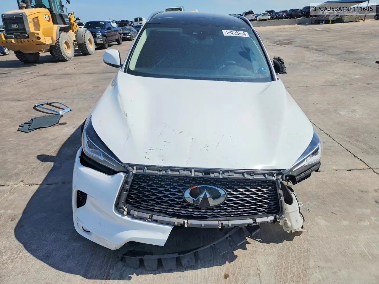 2022 Infiniti Qx50 Luxe VIN: 3PCAJ5BA1NF111685 Lot: 58228856