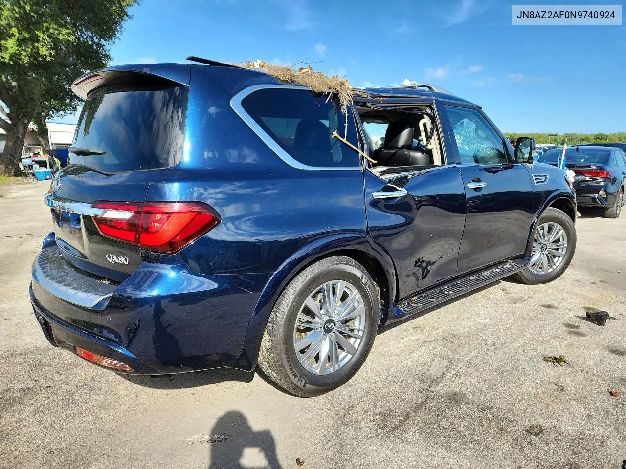 2022 Infiniti Qx80 Luxe VIN: JN8AZ2AF0N9740924 Lot: 59680076