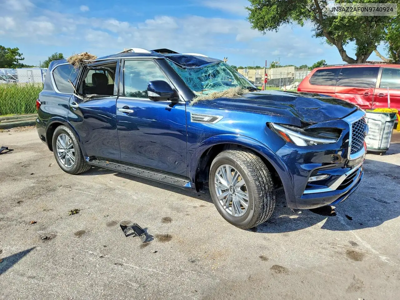 2022 Infiniti Qx80 Luxe VIN: JN8AZ2AF0N9740924 Lot: 59680076