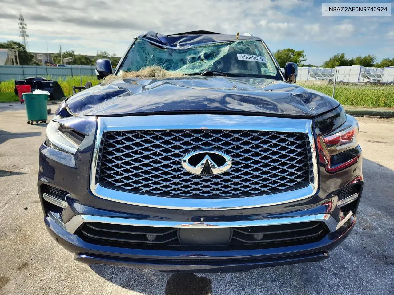2022 Infiniti Qx80 Luxe VIN: JN8AZ2AF0N9740924 Lot: 59680076