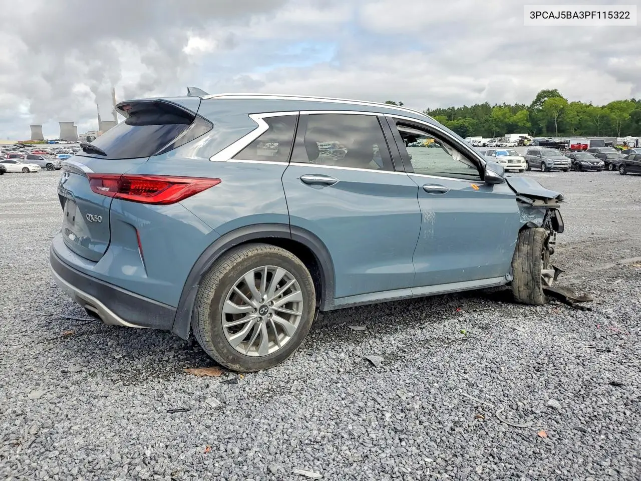 2023 Infiniti Qx50 Luxe VIN: 3PCAJ5BA3PF115322 Lot: 57693286