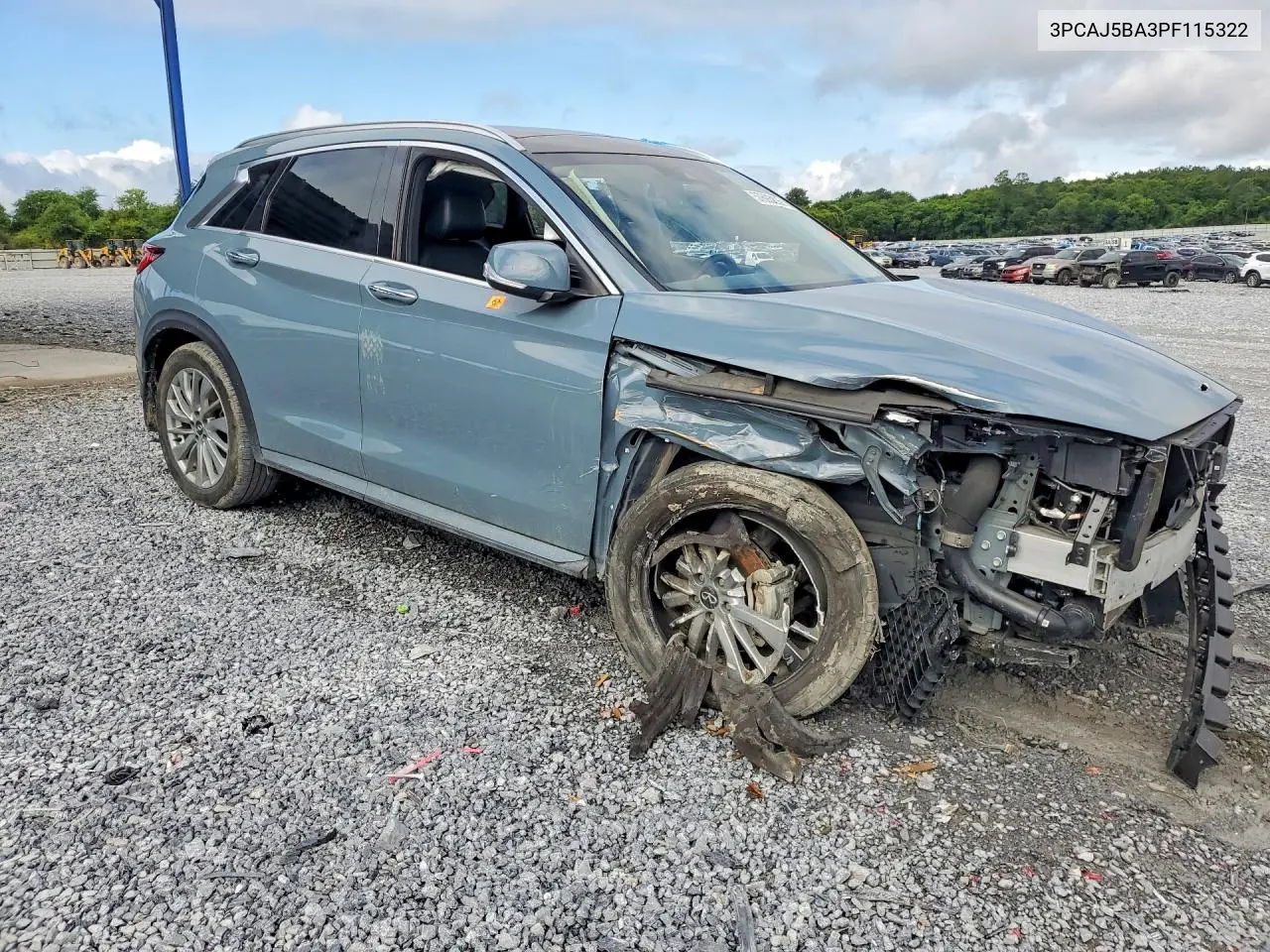 2023 Infiniti Qx50 Luxe VIN: 3PCAJ5BA3PF115322 Lot: 57693286