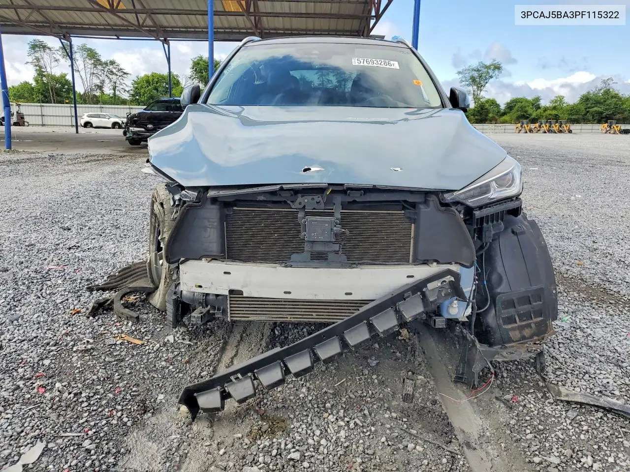 2023 Infiniti Qx50 Luxe VIN: 3PCAJ5BA3PF115322 Lot: 57693286